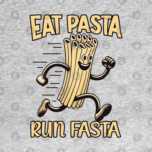 eat pasta run fasta by AlephArt